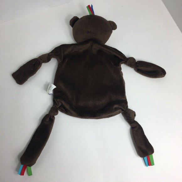 Mud Pie Monkey Lovey Plush Baby Security Blanket 12" Mudpie Jungle Tabs Toys Fun - Picture 2 of 12